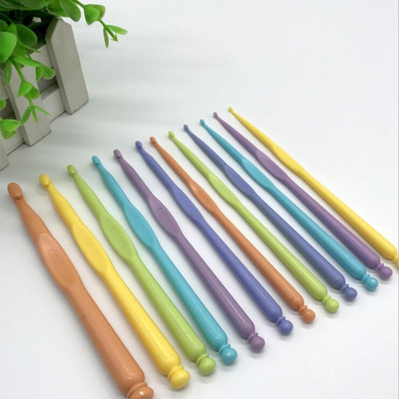 12 шт./компл., набор пластиковых крючков, спицы, швы, инструменты для плетения «сделай сам», принадлежности для домашнего шитья