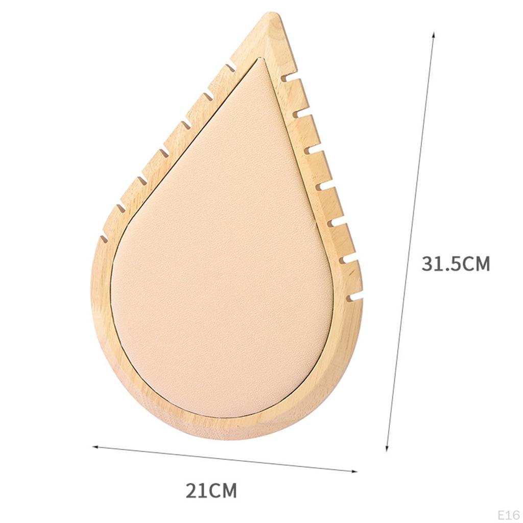 Деревянный держатель-вешалка в форме капли для демонстрации ожерелий, органайзер для украшений на витрину