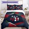 Bologna FC Printed 3PCS Bedding Set Breathable Duvet Cover with Pillowcases Decorative Bed Linen for Bedroom Home