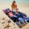 Beach Towel with Jin singer2 Pattern - soft,absorbent,machine washable Lightweight&Modern,swimming,Travel Essentials