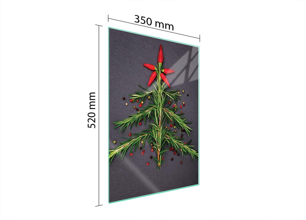 GLASS CUTTING BOARD 35x52 Christmas