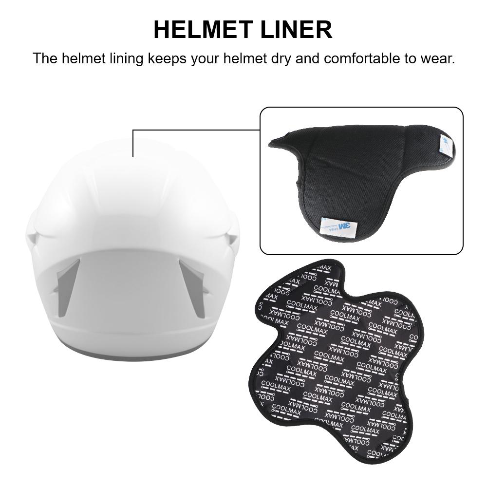 Изоляционная подкладка для шлема Быстросохнущая Дышащая Влагоотводящая Мягкая Подкладка-вставка для мотоциклетного шлема Универсальная подушка для кепки