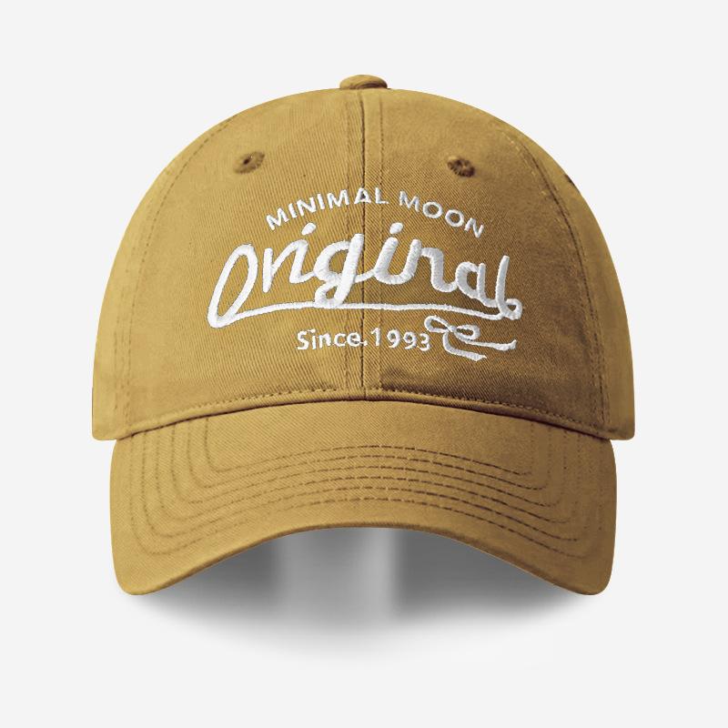 American alphabet embroidered dome baseball cap spring and summer hip hop cap sunshade face