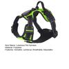 Light Up LED Dog Harness Rechargeable Adjustable Luminous Pet Chest Strap Flashing Padded Collar Dog Glow Vest for Night Walking