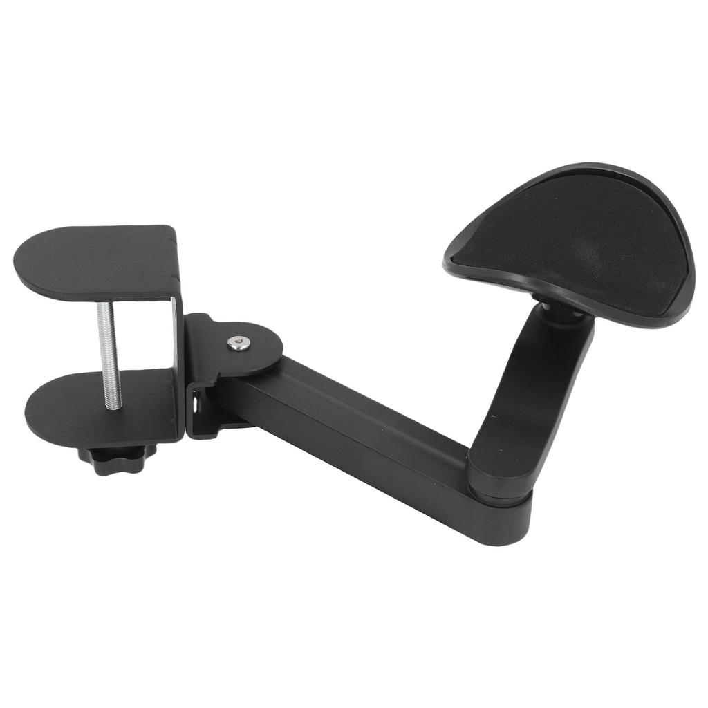 Clamp On Adjustable Arm Rest Support Extender for Desk Armrest Pad 360 Degree Rotating Elbow Rest
