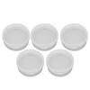 5PCS Sponge Transparent Storage Box Multipurpose Portable Round Clear Small Plastic Containers for Small Items Crafts