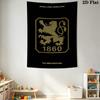 1860 Munich logo  Wall Hanging Printed Fabric Blanket Decorative Tapestries for Bedroom Living Room Home Decor