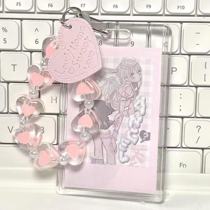 Браслет с хрустальным сердечком любви, защита от потери, чехол для мобильного телефона, ремешок на запястье, брелок для автомобиля, милый телефонный шарм