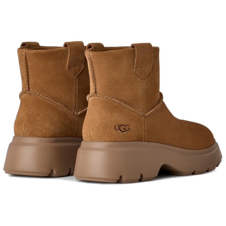 UGG Женские мини-сапоги Calimuze на резинке с флисовой подкладкой, удобные, минималистичный стиль, цвет каштановый 1174516-CHE
