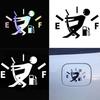 Anime Funny Decorative Sticker Film for Car Gasoline Cover Car Sticker On Gas Tank Cap Car Side Decal Decor Exterior Accessories
