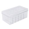 Lash Extension Organizers Storage 6 Compartments Dust Proof Lid Clear Lash Extension Supplies Organizer for Beauty Salon