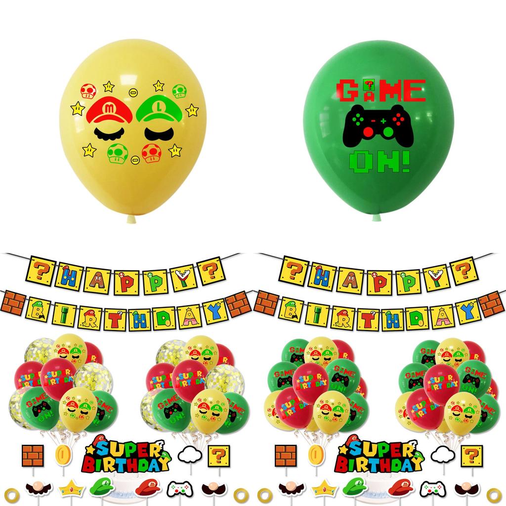 Популярные латексные шары Марио для трансграничных продаж. Украшения для вечеринки в стиле Супер Марио