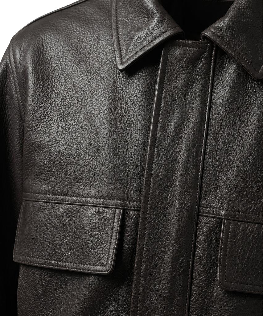 PINBLACK (Men) Borini Lambskin Bomber Jacket