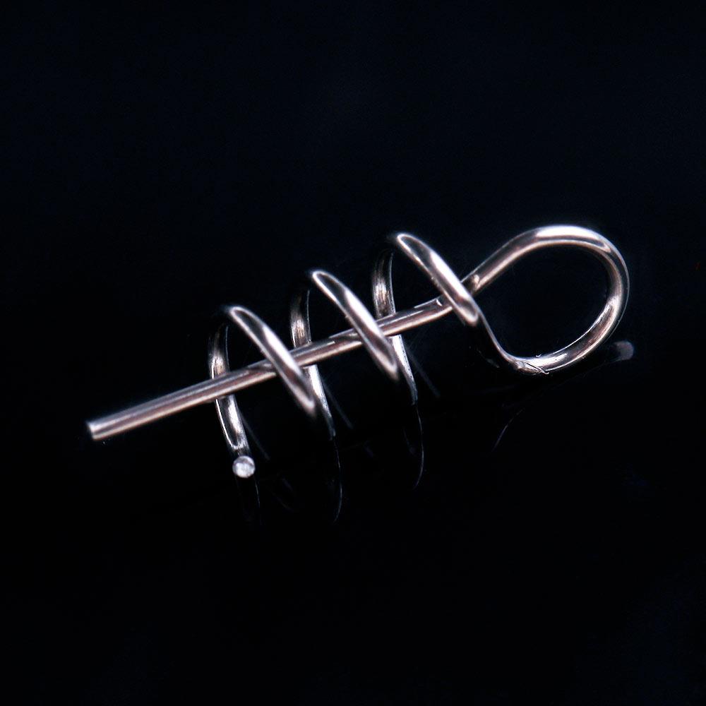 Fishing Tools For Soft Lure Pins Fixed Needle Soft Bait Centering Spring Twist Fishing Hook