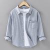 Новая японская рубашка Оксфорд из стиранного хлопка, литературная и для отдыха, свободная рубашка с длинным рукавом