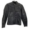 VINTAGE Vintage Leather Black TALON Zip Padded Jacket Jacket 36 blackUsed