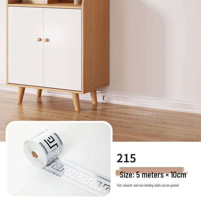 Самоклеящийся рулон настенных стикеров 10 см x 5 м: Плиточный плинтус и угловое оформление