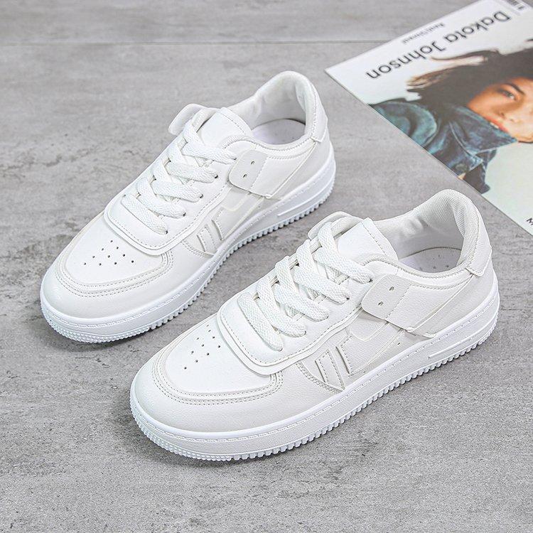 Женские кроссовки, новые летние туфли из мягкой кожи с мягкой подошвой, белые туфли Air Force No. 1 женская спортивная повседневная обувь на плоской подошве