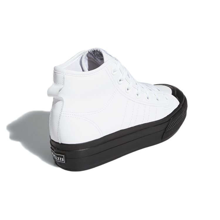 adidas Nizza RF Platform Mid White Black Женские кроссовки Cloud-White Core-Black FY7606