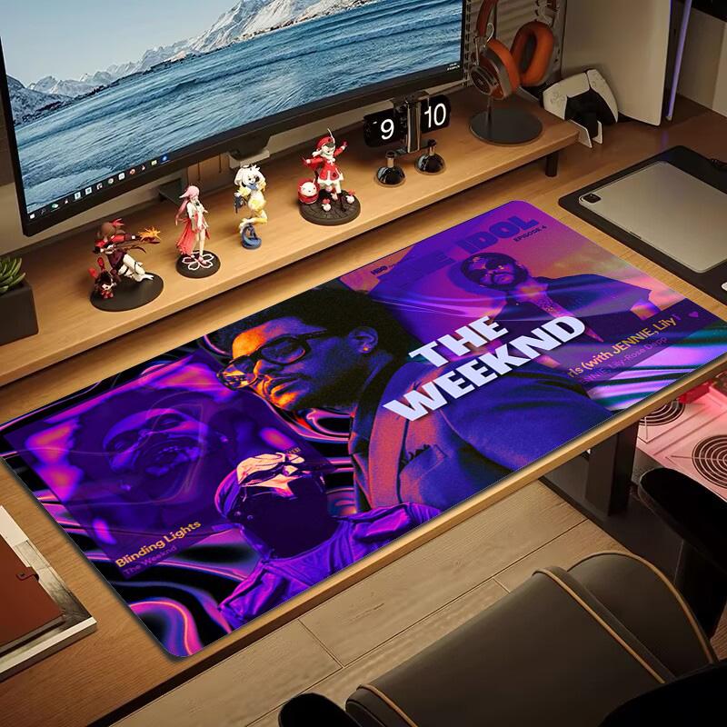 The weekend Color Mouse Pad Large Gaming Table Cushion Non-slip Laptop Tablet Big Mousepad XXL Mat Mini PC Playmat With Lock edge