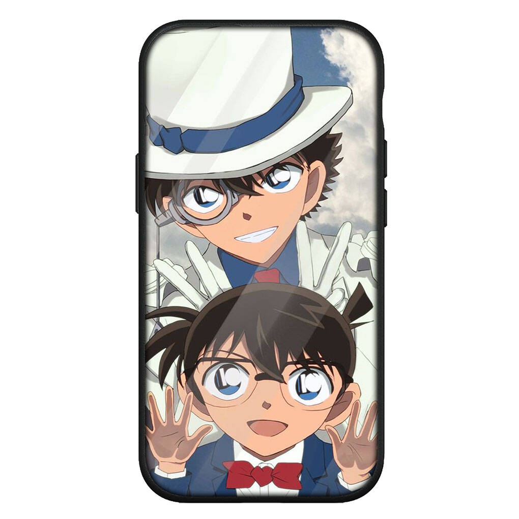 Чехол для iPhone 17 16 15 Xiaomi Poco Redmi Note 14 13 12 11 Pro Max 9 16e Samsung Galaxy S25 S24 S23 OPPO Huawei Мультяшный Детектив Конан Чехол для телефона