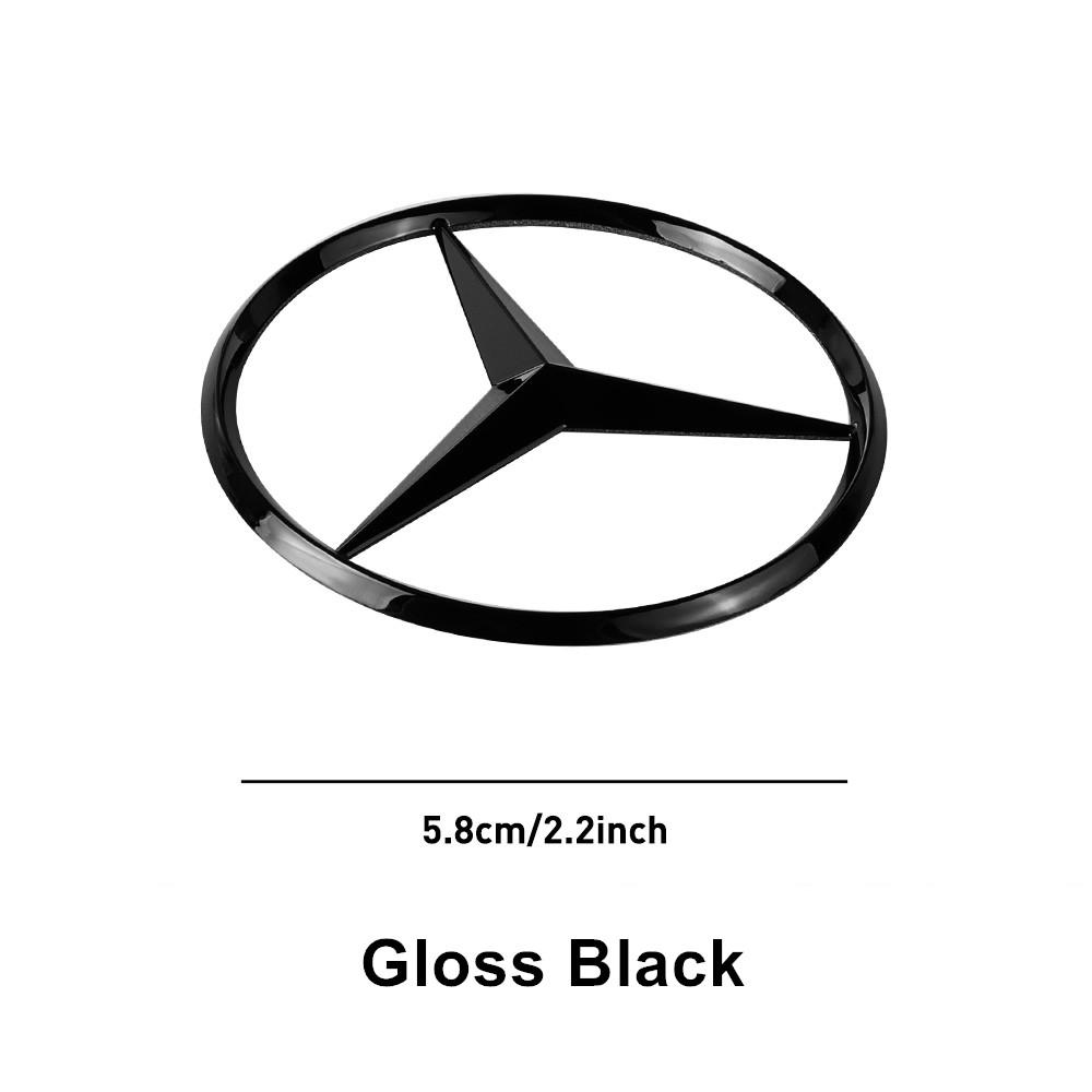 SUG2 Car Interior Steering Wheel Hollow Badge Logo Decor Accessories For Mercedes Benz C180 C200 C260 C300 W108 W124 W126