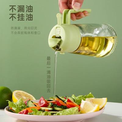 Стеклянный флакон-распылитель для масла двойного назначения, для дома и кухни, 2-в-1, флакон-распылитель для масла для фритюрницы, банка Mason