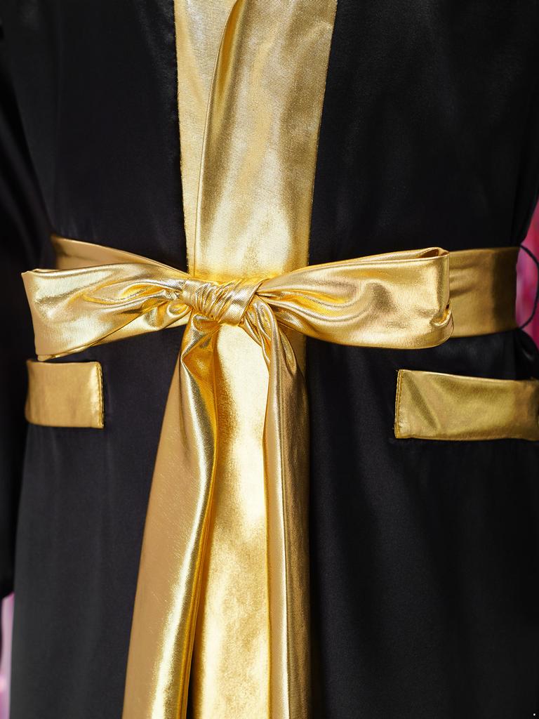 Kids Boxer Cosplay Uniform Set Costume Hooded Cloak Robe Boxing Fight Gown Role Play Outfits Halloween Carnival Party