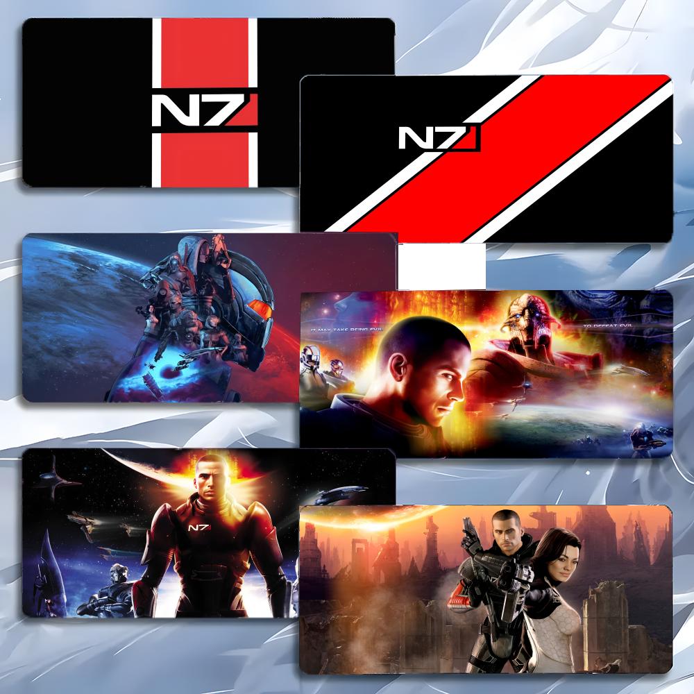 Cool Sci Fi Game Mmass Effect N7 Mouse Pad Mousepad Large Gaming Lockedge Thickened Pc Table Desk Mat