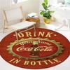 Coca Cola Bottle Cap Custom Name Round Area Rug Carpet Rug For Living Room Bedroom Sofa Playroom Decor Nonslip Floor Mat