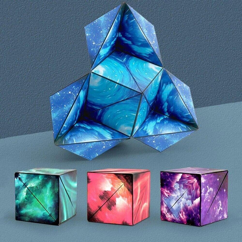 3D Magic Cube Shashibo Shape Shifting Box Anti Stress Hand Flip Puzzle Toys Gift