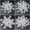 20pcs White Series AB Illusionary Flowers Leaves Bells Beads For DIY Bracelet Earrings Making Accessories Jewelry Handmade Material Jewelry Accessory
