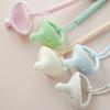 Baby Pacifier Clip Dummy Soother Holder Pacifier Chain Silicone Child Nipple Clips Baby Teething Toy Chewing Gift