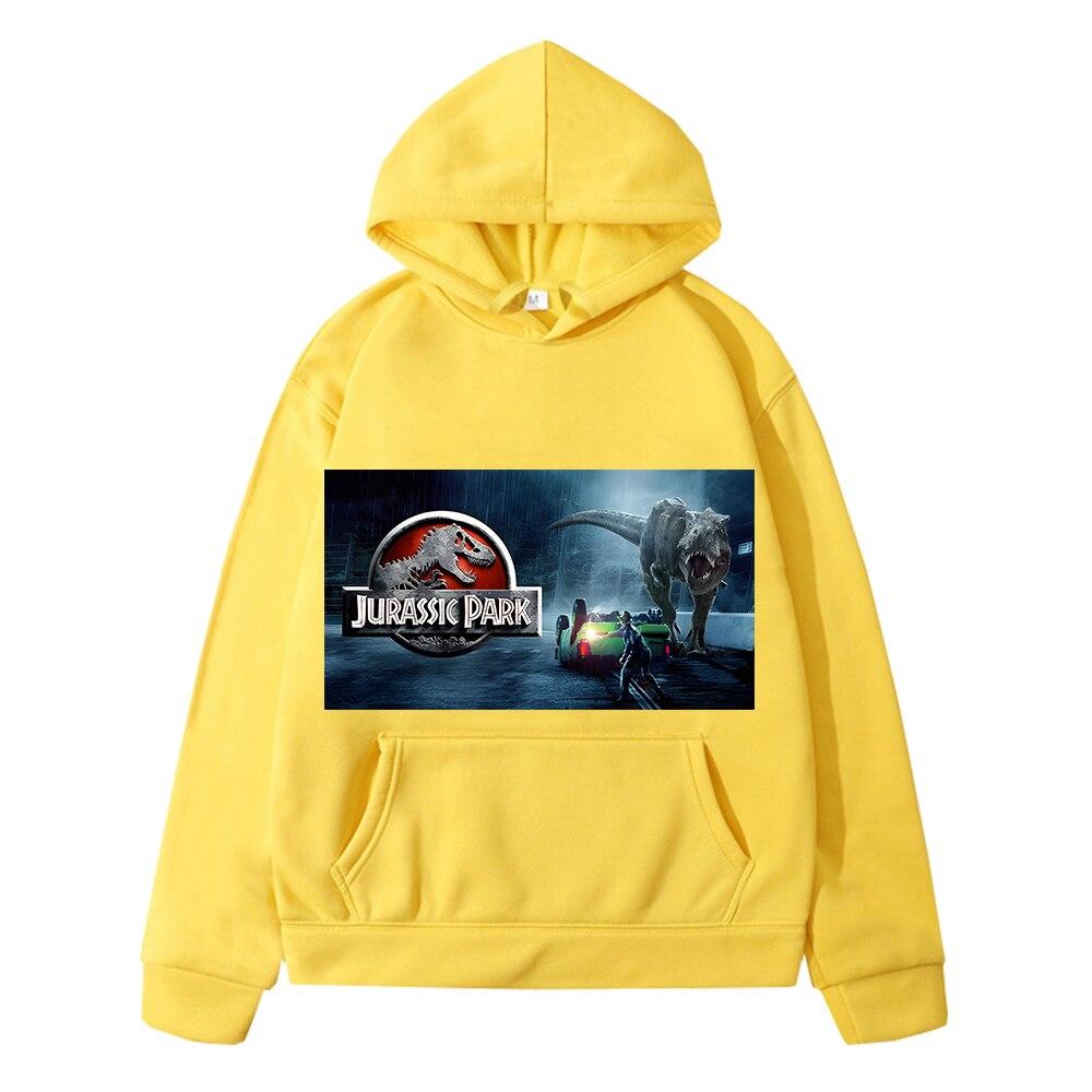 Детская одежда с динозавром, флисовый свитшот для мальчиков и девочек, пуловер, осенняя куртка с принтом «Мир Юрского периода» Dominio, толстовки с капюшоном в стиле аниме y2k sudadera
