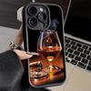 Чехол для телефона iPhone 17 Air 16E 15 16 Pro Max Сигара Виски Ледяной Напиток Чехол 14 Plus 13 12 Mini Мягкий Силиконовый Fundas