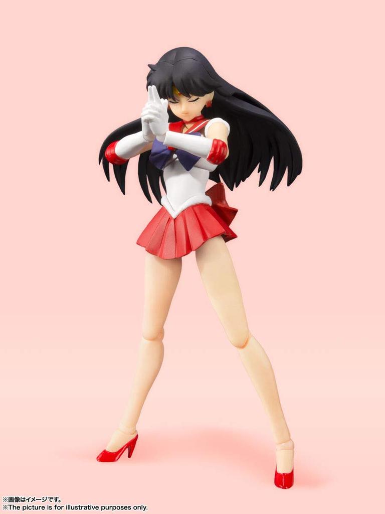 TAMASHII NATIONS Сейлор Мун Сейлор Марс Цветная 140 мм окрашенная подвижная фигурка SHFiguarts - Анимационная версия - Приблизительно. АБС и ПВХ
