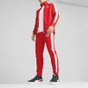 Puma Ferrari Race Iconic T7 Track Jacket With Color Block Design And Stand Collar Men Jackets Red 625198-02