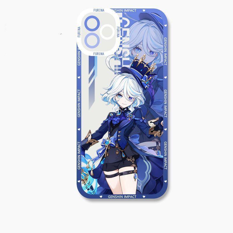 Чехол для телефона Genshin Impact для Samsung S25 S24 S20 S21 S22 S23 Plus Ultra S20 S21 S23 FE A16 Странник Невлетт Фурина