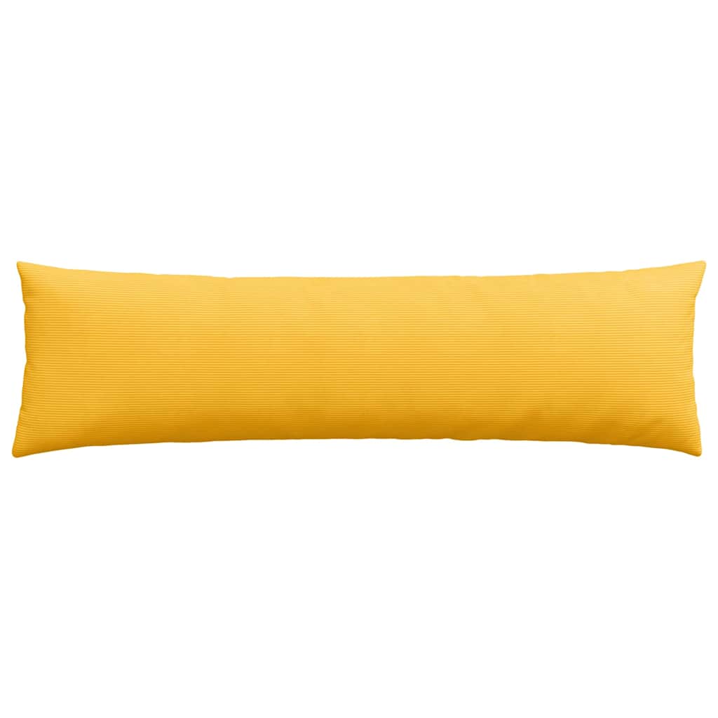 Sofa Cushions 2 Pieces Light Yellow 145 x 40 cm Corduroy Fabric