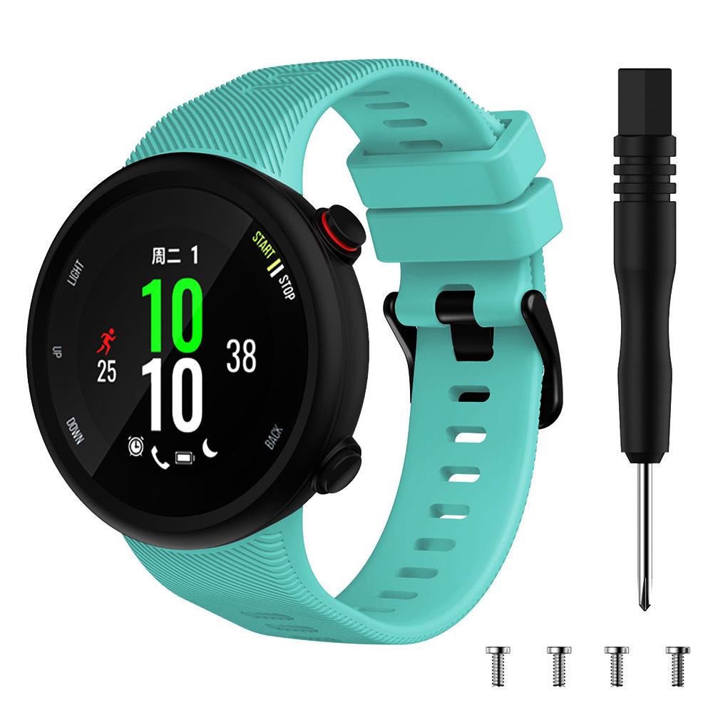 Спортивный силиконовый сменный ремешок для Garmin Forerunner 45/45S и Swim 2 - Разные цвета