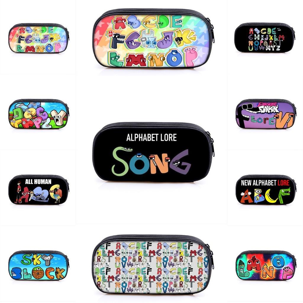 Пенал Alphabet Lore, большая вместимость, сумка-косметичка для студентов, подарок