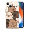 Чехол для телефона iPhone 17 Чехлы iPhone Air 16 15 12 13 14 Pro Max 7 8 Plus 16Pro iPhone11 Чехол Аниме Капибара Дельфин
