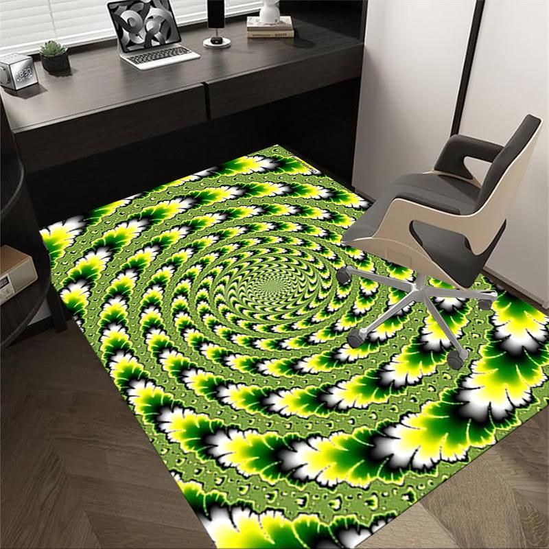 1PC Vortex Pattern Extra Large Non Slip Floor carpet, Office, family, bedroom, Studio Large Area Rug Indoor Rugs, , Vibrant Colors