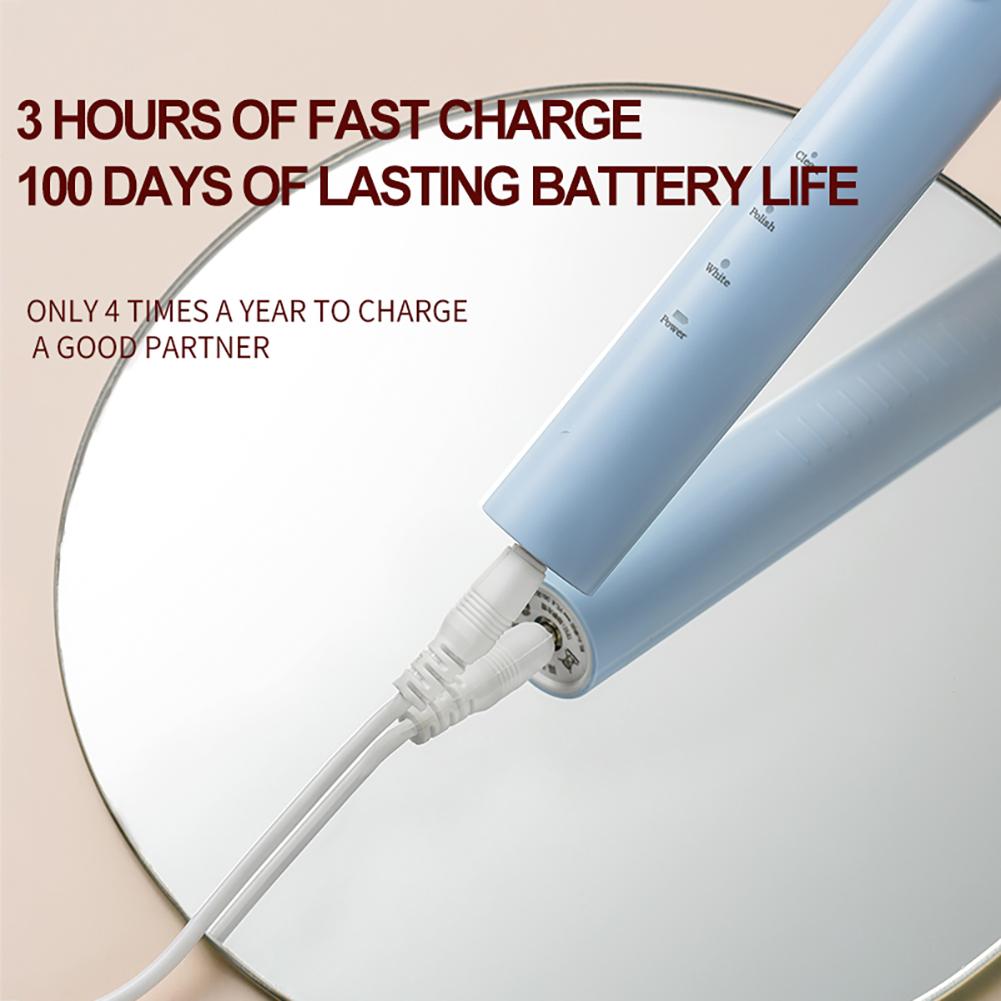 Portable Sonic Electric Toothbrush for Adults IPX7 Waterproof Toothbrushes High Frequency Health Oral Care Compact Travel Design