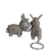 LED Light Donkey Luminous Keychain Cute Car Pendant Novelty Sound-producing Toy  Gift Idea
