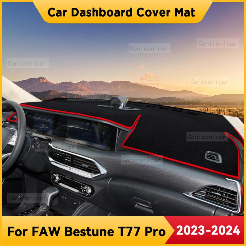 Для FAW BESTUNE T77 PRO 2024 Коврик-чехол на приборную панель автомобиля, противоскользящая, солнцезащитная подушка, защитная накладка DashMat, аксессуары для интерьера