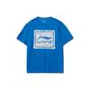Sport Fashion Series Logo Print Crew Neck Regular T-Shirt Men Tops Blue AHSR339-3
