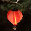 1pc Solar Hot Air Balloon Silk Courtyard Lawn Lamp Chandelier Corridor Eaves Hanging Lamp Outdoor Lighting Decorative Lamp