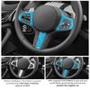 BBJS7 Made of Alcantara For New BMW Series Fit for G Chassis Car Steering Wheel Trim Styling Sticker 2 Pce Car Interior Accessories