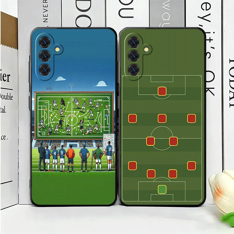 Футбольные Тактики Время Мягкий Чехол для Телефона для Samsung A17 A37 A57 A16 A26 A36 A56 A15 A25 A35 A55 A14 A24 A34 A54 A13 A23 A33